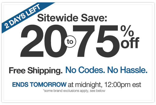 3 Day Sale - Take 20% off